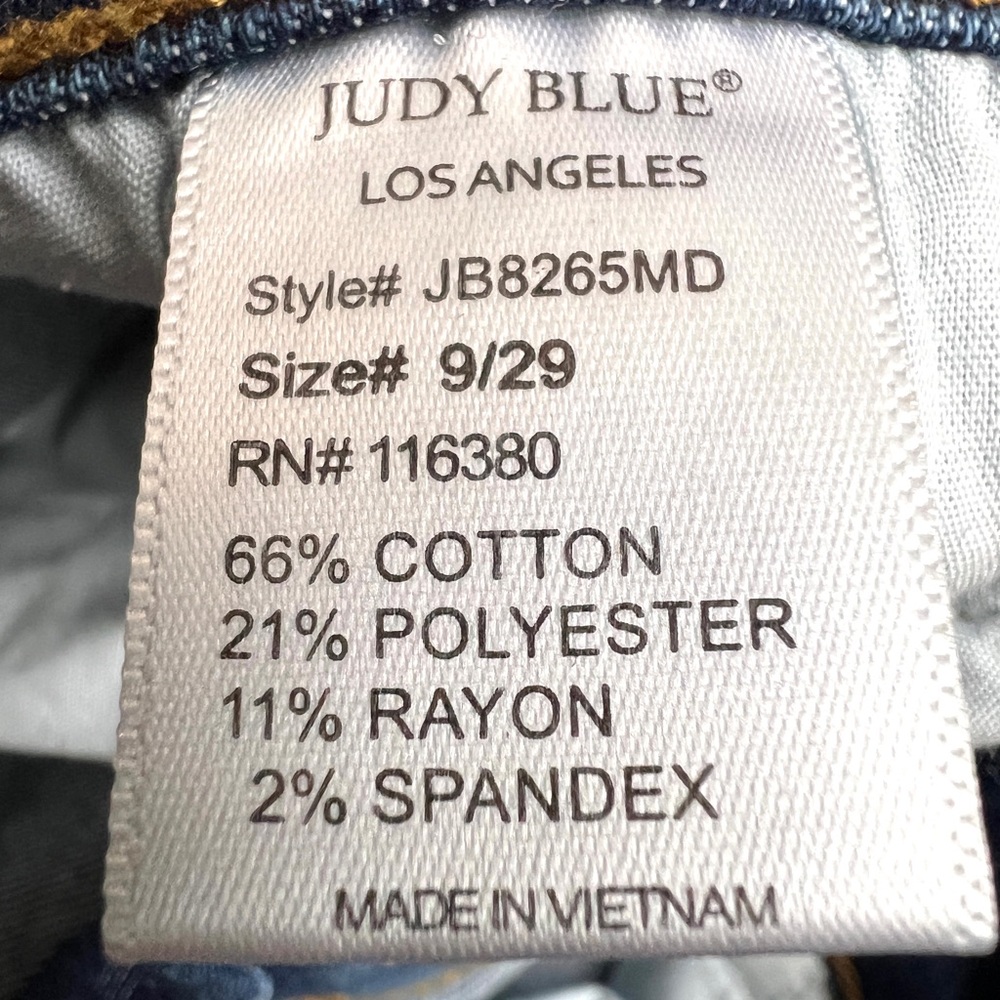 Womens Jeans Size 9 29 Skinny Leopard Print Patches Distressed Judy blue - Picture 6 of 10